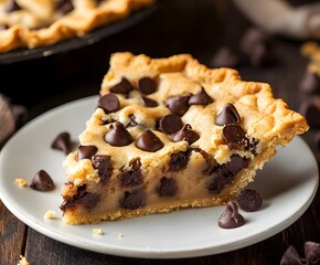 cake with berries and chocolate