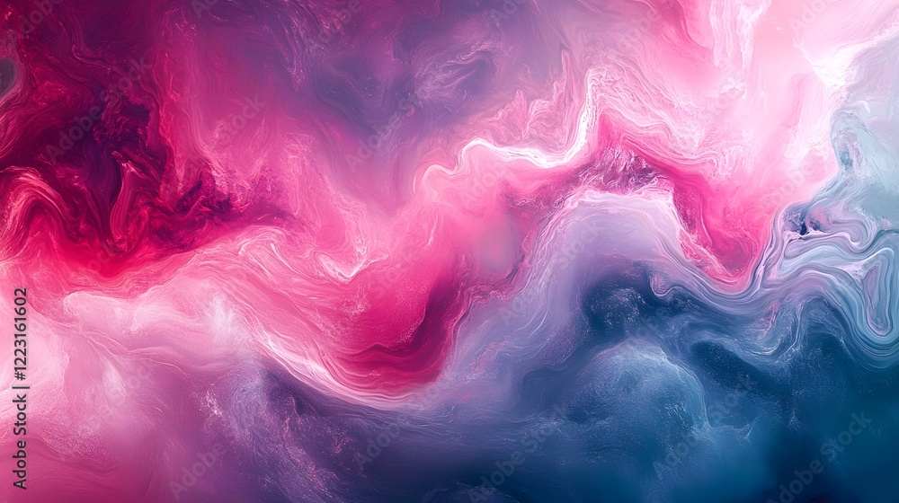 Poster flowing and dynamic gradient blur design with vibrant and colorful tones bright and soft layers and 