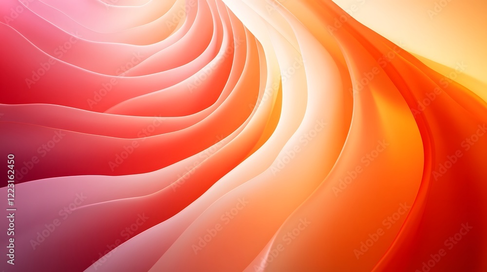 Aufkleber fluid gradient radiance with bright luminous tones shimmering bold patterns and a creative aesthetic