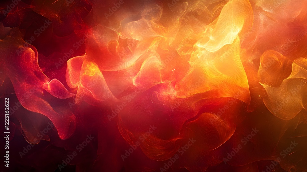 Poster mesmerizing abstract background with luminous vibrant gradient patterns shimmering fluid movements a