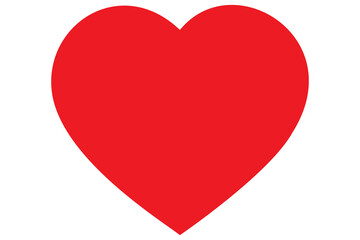 Red Heart Shape icon silhouette vector illustration
