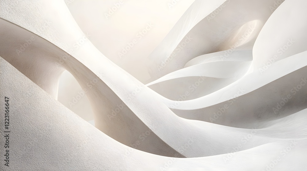 Poster this image showcases a harmonious blend of minimal tranquil gradients that seamlessly flow together 