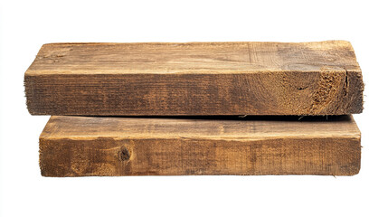 Fototapeta premium Sturdy wooden planks stacked on each other for construction or crafting projects