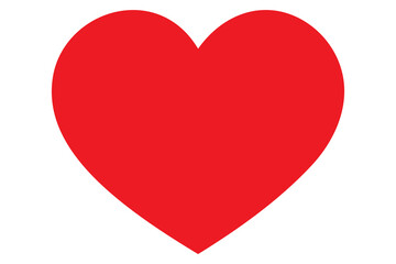 Red Heart Shape icon silhouette vector illustration
