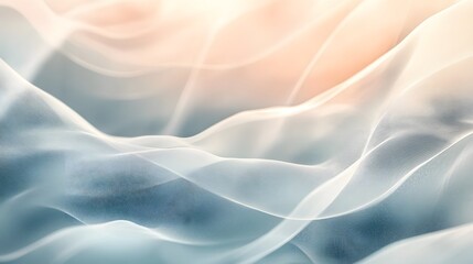 Obraz premium Elegant abstract background with gentle gradients soft flowing light patterns and a harmonious modern aesthetic design creating a calm and serene digital art composition