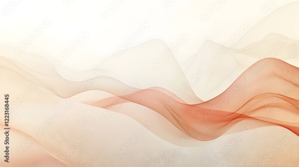 Poster soothing gradient blends with harmonious abstract patterns create a delicate modern and peaceful aes