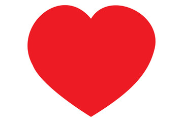 Red Heart Shape icon silhouette vector illustration
