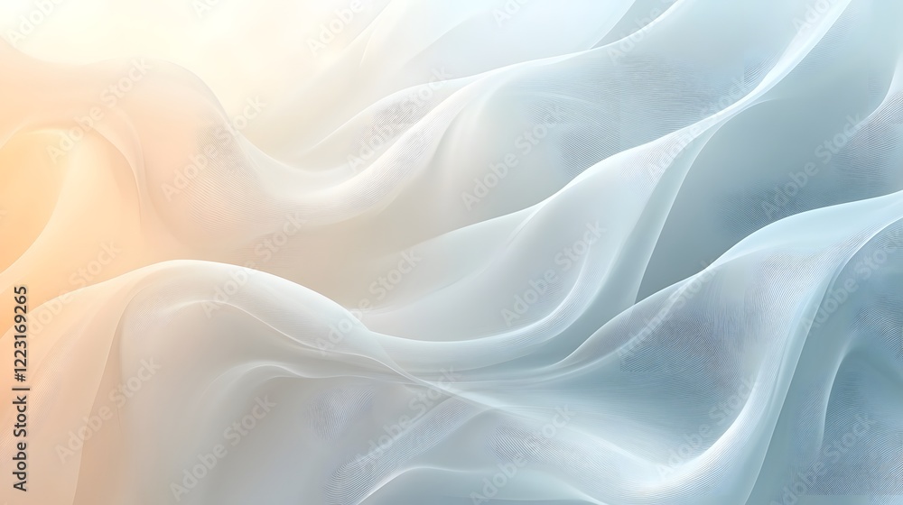 Poster light calm and soothing neutral harmony abstract background featuring soft gradients and gentle abst