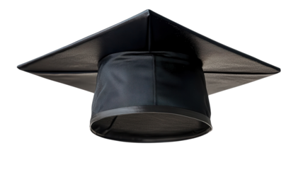 Celebrating achievement with a classic black graduation cap symbolizing new beginnings and success