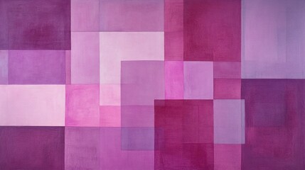 Abstract artwork featuring geometric shapes in varying shades of purple.