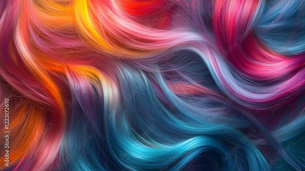 Poster mesmerizing abstract background with vibrant electric color gradients luminous bold patterns and a f