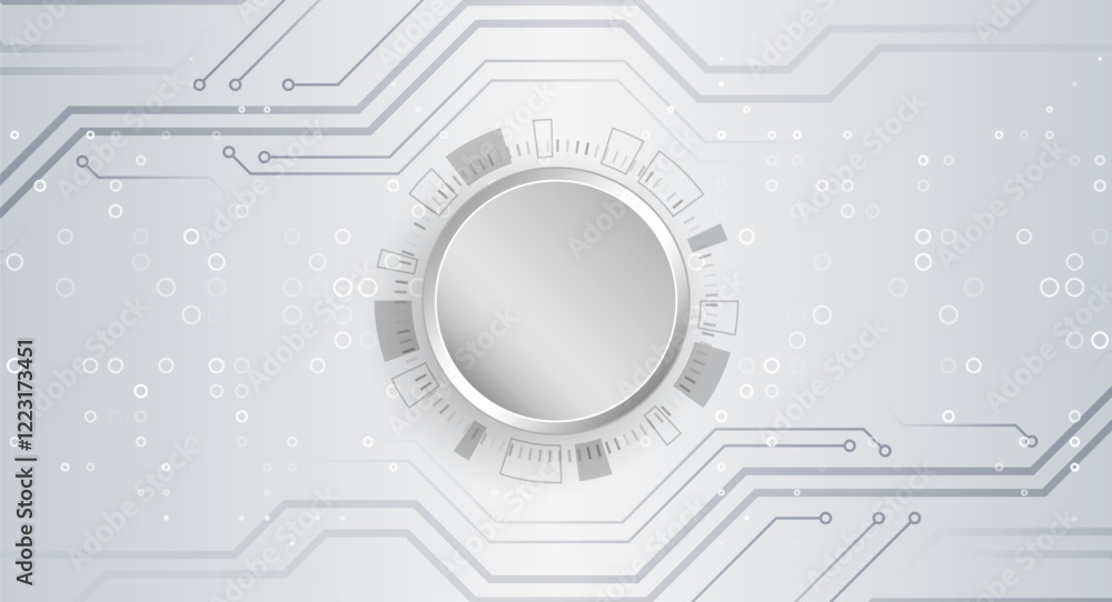 Aufkleber sci-fi concept for presentation or banner. abstract futuristic circuit board. high tech digital tech