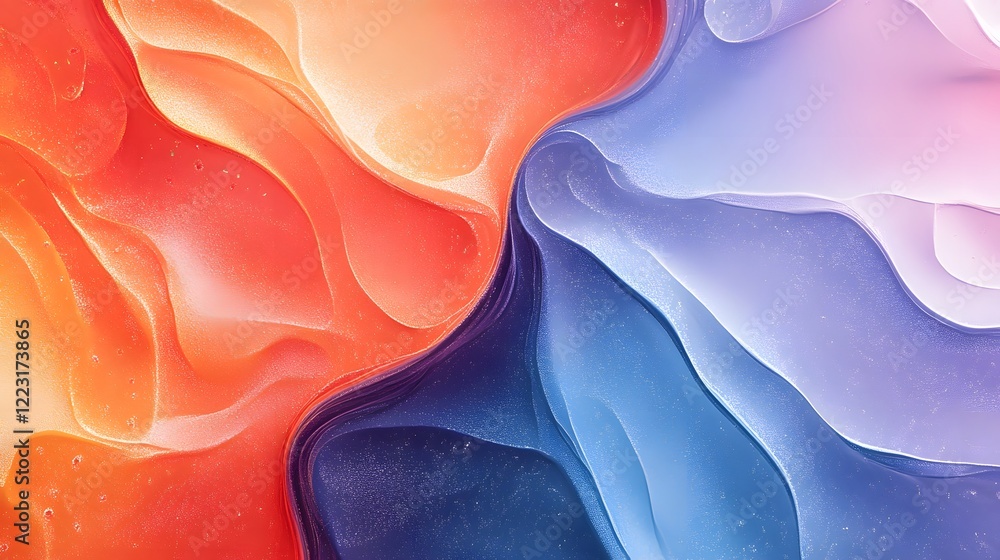 Poster vibrant colorful abstract patterns with refined gradients and modern minimal aesthetic style the ima