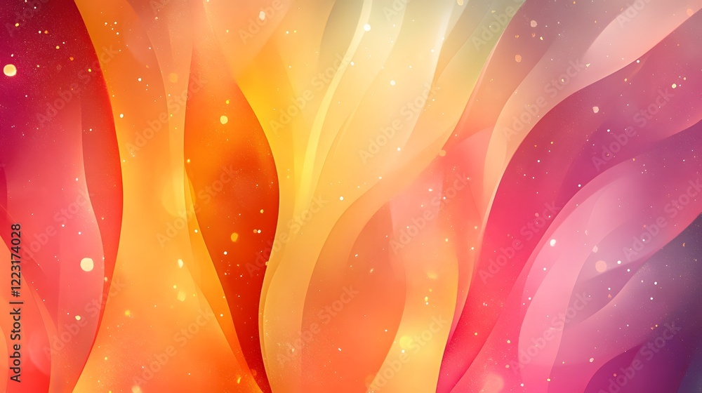 Poster vibrant shimmering with playful gradient flows and modern festive design colorful abstract backgroun