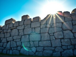 "Vibrant Grey Stone Wall - Stunning Photography