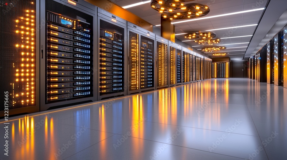 Poster data center operations server management and maintenance strategies digital infrastructure high-tech