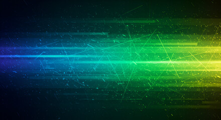 Naklejka premium Black dark blue green emerald petrol teal lime yellow white abstract background. Color gradient ombre blend. Line stripe. Bright light flash glow glitter neon metallic. Noise grain mesh