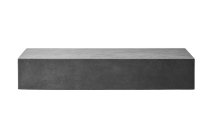 Sleek modern concrete table showcases minimalist design in a bright, contemporary space