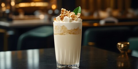 latte with cream
