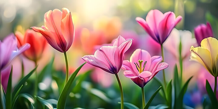 flowers banner mockup may colorful watercolor mother