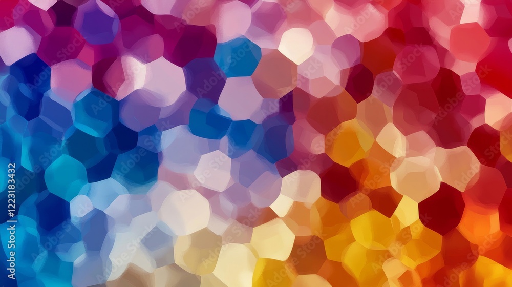 Poster futuristic hexagonal pattern background with geometric abstract design, modern technology concept fo