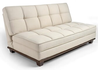 Modern Beige Sofa Bed sofa isolated on white background