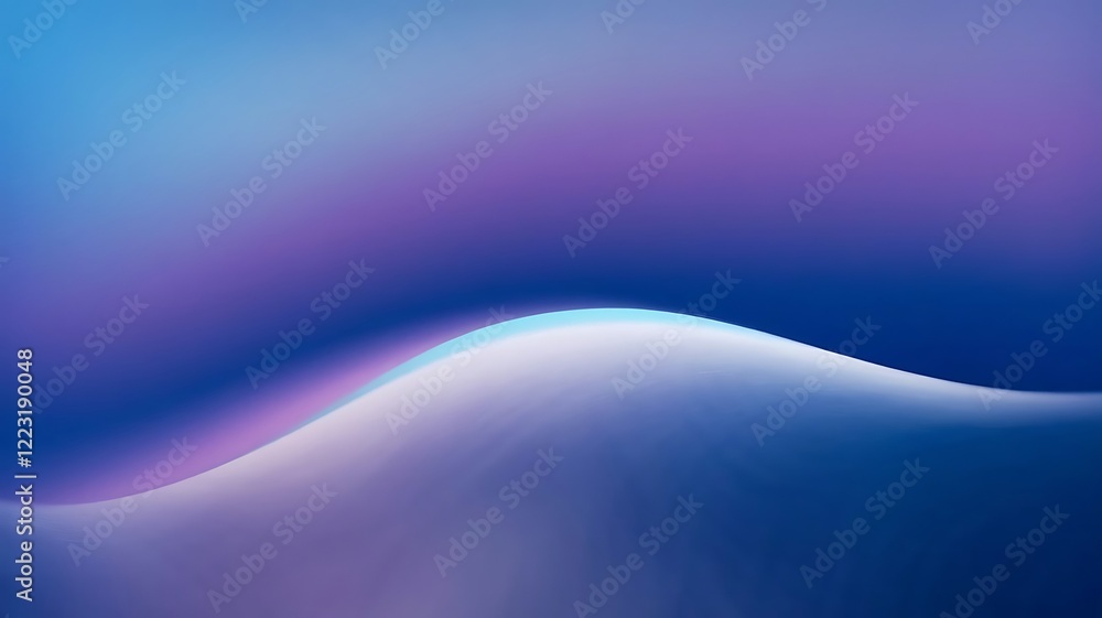 Poster abstract gradient wave for business use with blue and purple smooth color transitions