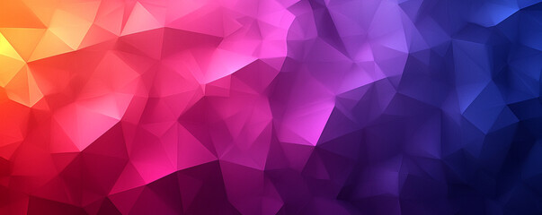 Obraz premium Abstract polygonal background with gradient colors ranging from yellow to deep blue, showcasing a dynamic and textured surface.