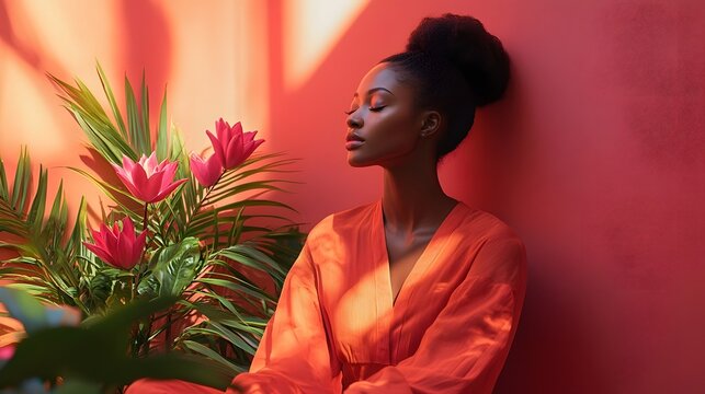 Vibrant Wellness Retreat Personalized Holistic Lifestyle Photography Showcasing a Serene and Rejuvenating Setting for Wellness Practices and Self Care Routines