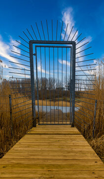  sun gate in the blue sky