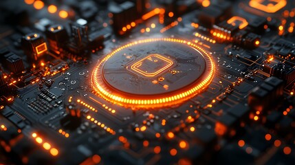 Dynamic 3d presentation template for cryptocurrency enthusiasts