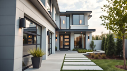 Modern Architectural Design: Luxury Home Exterior and Landscaping