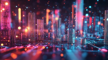 Abstract representation of data structures in vivid holographic layers