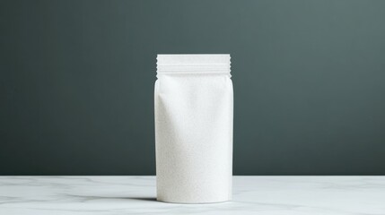 Minimalist white packaging design showcase studio setting product photography clean environment neutral viewpoint