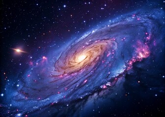 Fototapeta premium Planets, stars and galaxies in outer space showing the beauty of space exploration