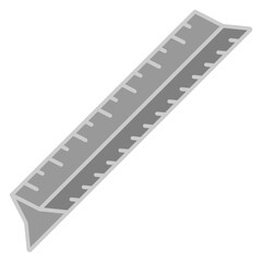 Scale Ruler architecture icons monochrome color