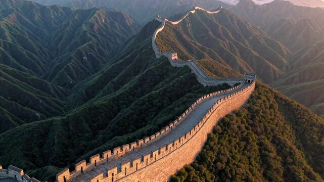 Majestic Great Wall in Morning Light