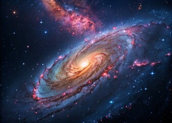 Obraz premium Planets, stars and galaxies in outer space showing the beauty of space exploration