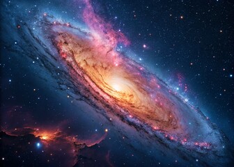 Fototapeta premium Planets, stars and galaxies in outer space showing the beauty of space exploration