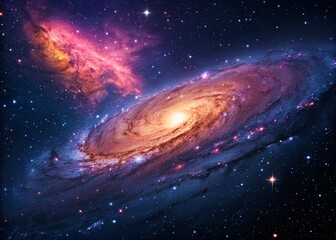 Fototapeta premium Planets, stars and galaxies in outer space showing the beauty of space exploration