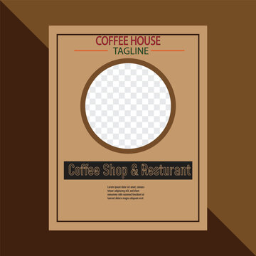 Coffee house fleyer temple desine