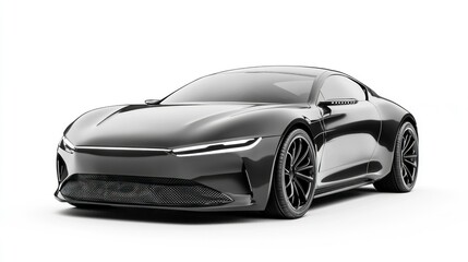 Naklejka premium Futuristic sleek car design urban environment high-quality image modern aesthetic dynamic perspective