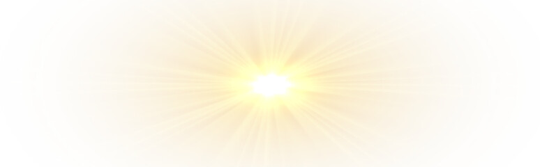 Png yellow light effect reflections, neon illumination in yellow colors. Bright light lens. Png spotlight spark. Stadium Lighting. Sunlight, Shiny stars, glowing sparks. Vector
