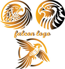 Sleek Falcon Logo for Branding