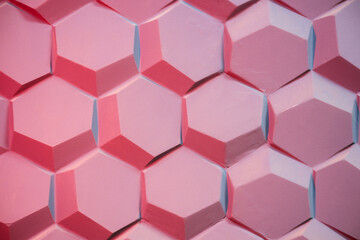 hexagonal honeycomb-like texture