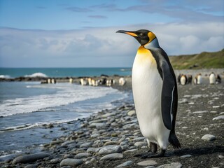 Fototapeta premium king penguin
