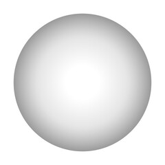 Gradient Black Circle Shadow on isolate transparent background