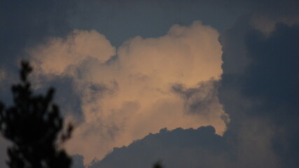 Fluffy Golden Clouds