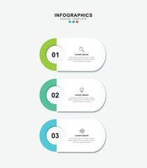 Vector Infographic label design template with icons and 3 options or steps. for your business data. Vector Illustration.