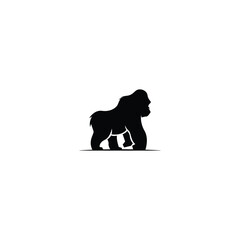 Gorilla icon, gorilla logo vector graphics